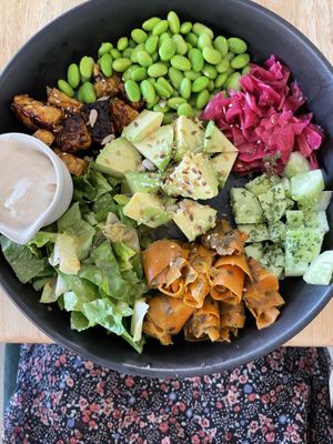 Sushi Bowl no rice swap lettuce  at Eat.Co in Koh Phangan