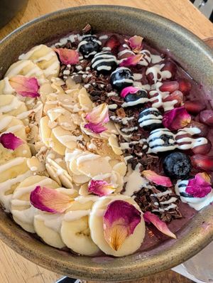 Black first acai bowl 😋 at Eat.Co in Koh Phangan