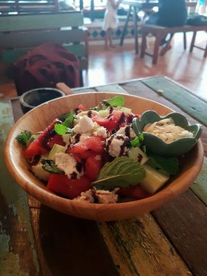 Watermelon and Feta Salad at Eat.Co in Koh Phangan