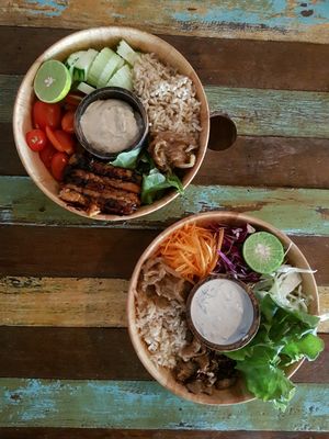 Teriyaki and Meaty Bowl at Eat.Co in Koh Phangan