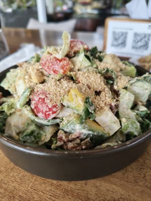 schnitzel salad at Eat.Co in Koh Phangan
