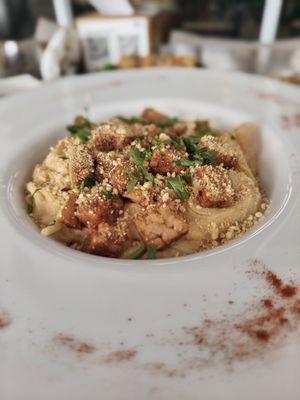 Spaghetti carbonara at Eat.Co in Koh Phangan