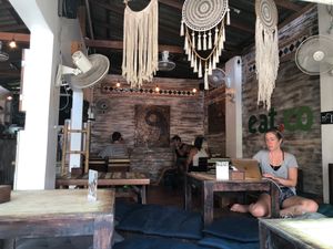 Inside restaurant  at Eat.Co in Koh Phangan