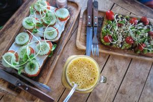 Cream Cheese Toast & Avocado Toast at Eat.Co in Koh Phangan