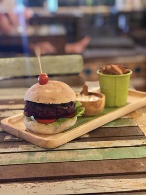 Popular item: Beetroot burger at Eat.Co in Koh Phangan