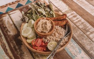 One of their delicious buddha bowls. at Eat.Co in Koh Phangan