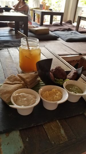 falafel plate at Eat.Co in Koh Phangan