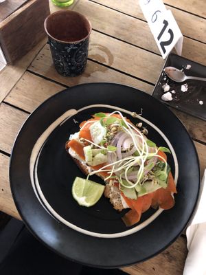 “Salmon” toast at Eat.Co in Koh Phangan
