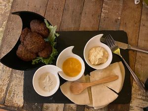 Falafel plate at Eat.Co in Koh Phangan