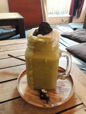 Matcha freakshake at Eat.Co in Koh Phangan