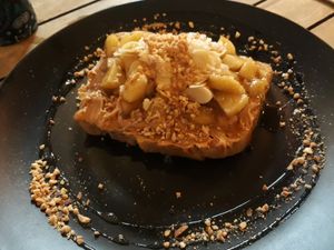 Sweet toast at Eat.Co in Koh Phangan