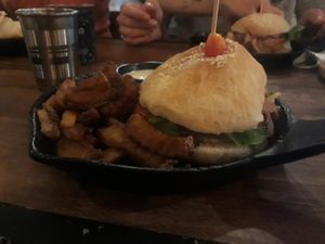 Jackfruit burger at Eat.Co in Koh Phangan