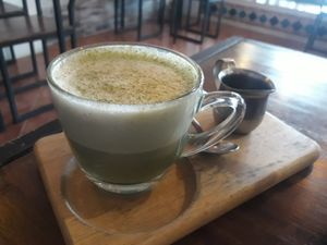 Matcha latte at Eat.Co in Koh Phangan
