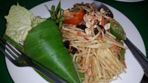 Papaya salad at Eat.Co in Koh Phangan