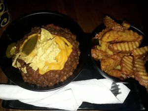 Spicy chilli with fries (community special) at Eat.Co in Koh Phangan