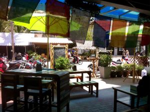 Sunny front side at Eat.Co in Koh Phangan
