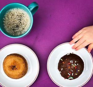 donut time! at Coffee Conscious in Berkeley