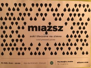 flyer  at Miazsz in Krakow