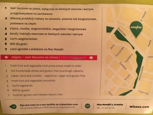 info on flyer  at Miazsz in Krakow
