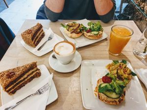 Super VEGAN breakfast! at Miazsz in Krakow