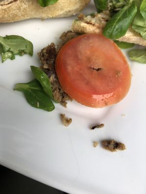 Hair in my sandwich served by a rude waitress at Miazsz in Krakow