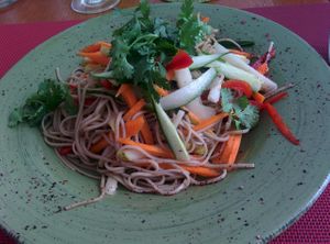Soba Noodle Salad at Pure Green Vegan in Adelaide