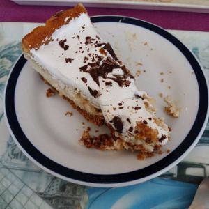 Vegan cheesecake at Les Delices De Gigi in Le Perreux