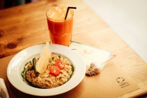 Risotto de quinoa at Vegetalia - Raval in Barcelona