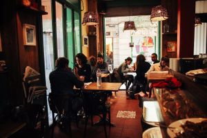 Lunch Time at Vegetalia - Raval in Barcelona