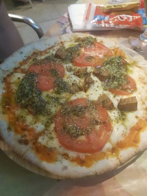 pizza at Vegetalia - Raval in Barcelona