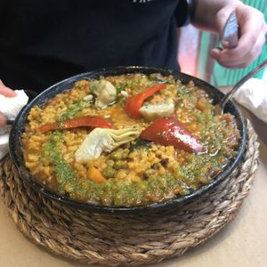 Paella  at Vegetalia - Raval in Barcelona