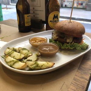 Impossible burger  at Vegetalia - Raval in Barcelona