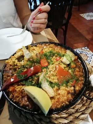 Paella at Vegetalia - Raval in Barcelona