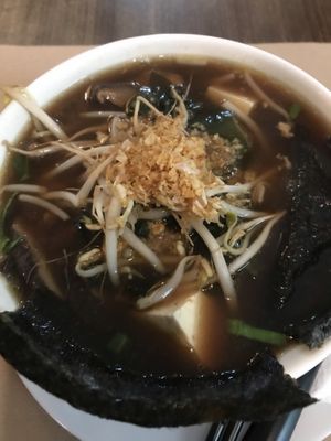 Vegan ramen soup at Vegetalia - Raval in Barcelona