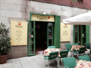 main entrance  at Vegetalia - Raval in Barcelona