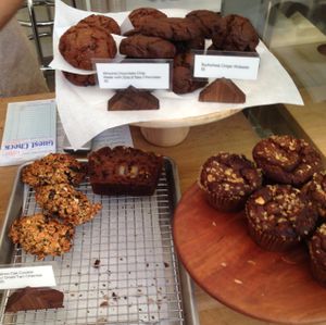 varying selection of loaves, muffins, cookies at Seed + Salt in San Francisco