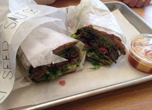 powerhouse sandwich at Seed + Salt in San Francisco