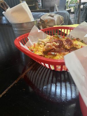 Loaded nachos   at Belzepub in Prague