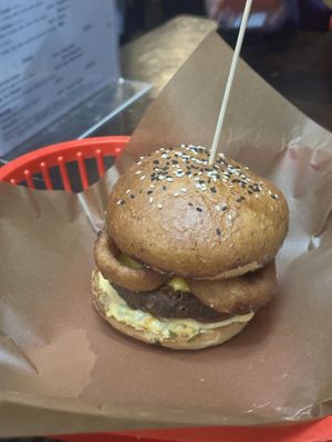 Dirt Drunk Burger (their patty)  at Belzepub in Prague