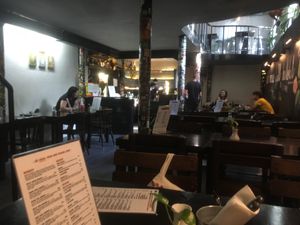 atmosphere downstairs at Belzepub in Prague