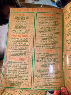 Page 1 at Enjoy Vegan in Barcelona