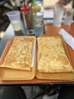 Many pastel options   at Mount Zion Vegano in Sao Paulo