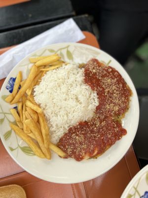 Mariana dish that was odd  at Mount Zion Vegano in Sao Paulo