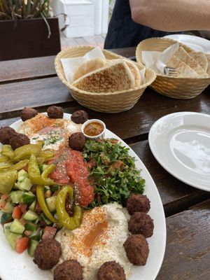 Large falafel plate🤌  at Yami's Vegetarian Kitchen in Brunswick Heads