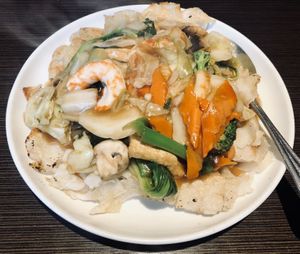 Crispy chow fun at Indochine Vegan in San Francisco