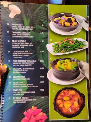 Menu  p 4 at Indochine Vegan in San Francisco