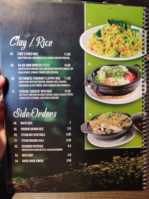 Menu  p 5 at Indochine Vegan in San Francisco