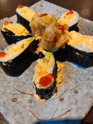 Spicy tuna roll at Indochine Vegan in San Francisco