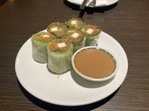 Fresh spring rolls  at Indochine Vegan in San Francisco