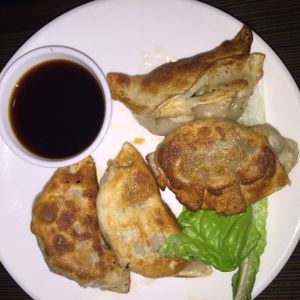Pot stickers: $5.95 Cabbage, shiitake mushroom and ginger   at Indochine Vegan in San Francisco